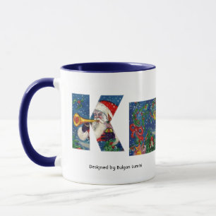 CANECA CHRISTMAS K LETTER / SANTA CLAUS BUGLRAR