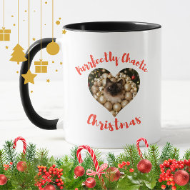 Caneca Christmas Personalized Cat Heart Photo Frame
