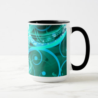 Caneca Ciano abstrato