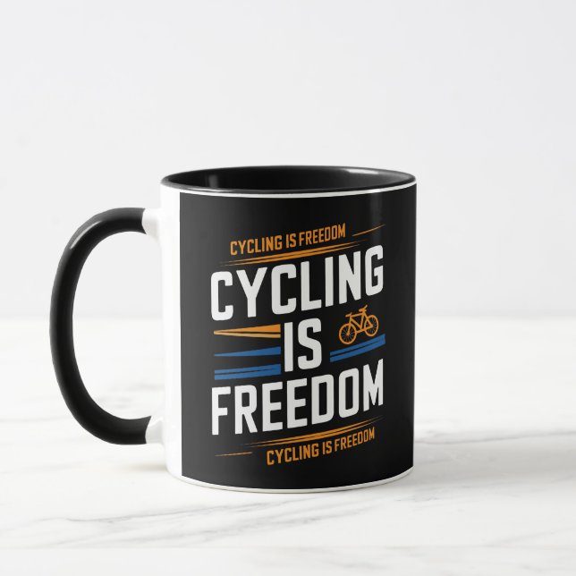 Caneca Ciclismo é liberdade (Esquerda)