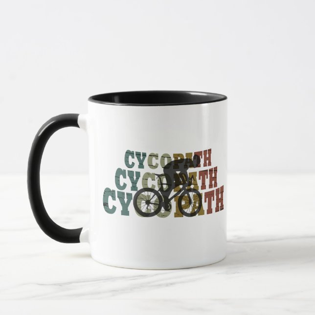 Caneca Ciclista Louco - Ciclismo de Montanha - Divertido (Esquerda)