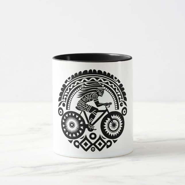 Caneca Ciclista Tribal (Centro)