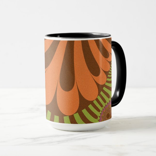 Caneca Ciclo de Arco-Íris de Outono (Frente Esquerda)