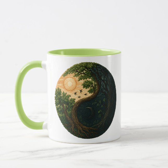 Caneca Ciclo Eterno: Equilíbrio da Natureza (Esquerda)