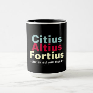 Caneca Cidadão Altius Fortius Mais alto mais rápido