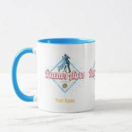 Caneca Cidade de Buenos Aires Argentina Retro Tango Vinta