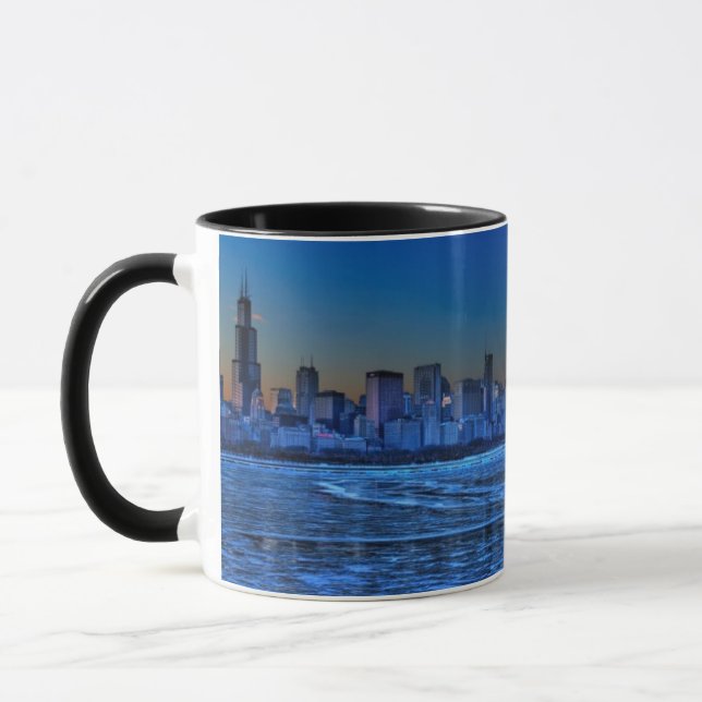 Caneca Cidade de ombros largos e de Lago Michigan (Esquerda)