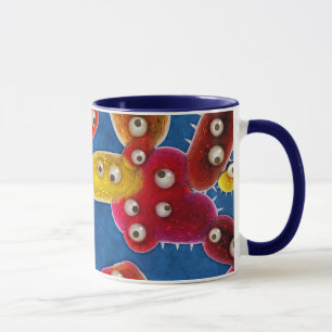 Caneca Cidade do pesadelo de um Germaphobe dos germes