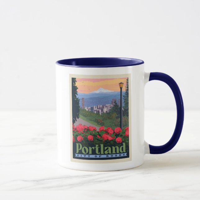 Caneca Cidade dos Rosas | Portland, Oregon (Direita)