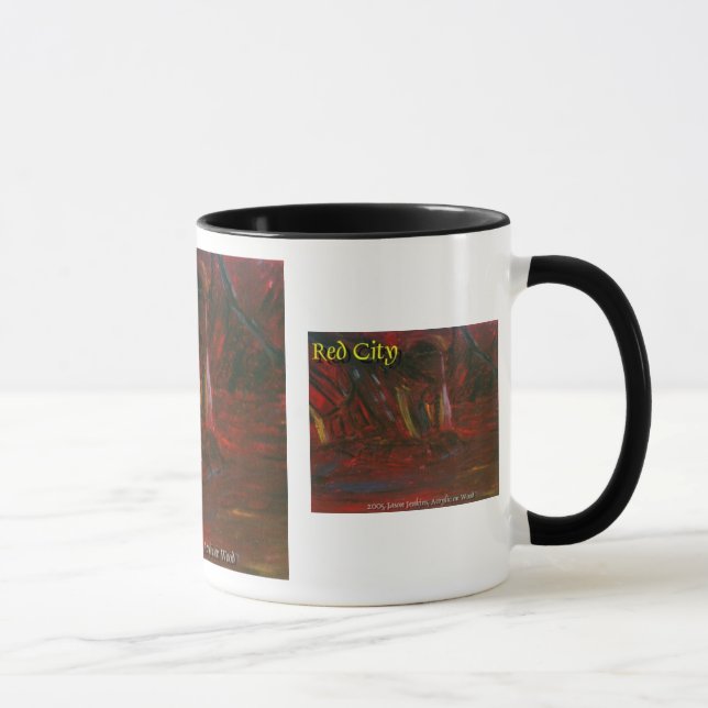 Caneca cidade vermelha (Direita)