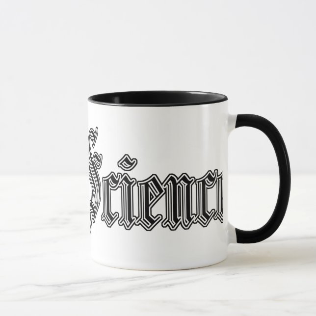 caneca "ciências sociais " do estudo de faculdade (Direita)