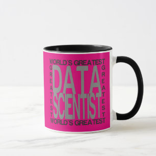 Caneca Cientista dos dados dos mundos o grande no texto