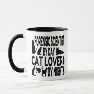 Caneca Cientista Forense Cat Lover