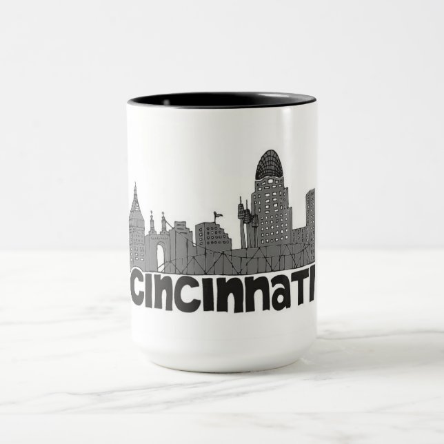 Caneca Cincinnati, Ohio Souvenir Mug (Centro)