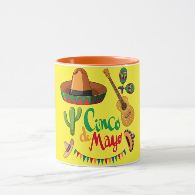 Caneca Cinco de Mayo – Festa Mexicana Vibrante  (Centro)