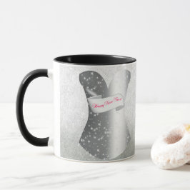 Caneca Cinto de Renda Feminino Ano Novo Preto/Branco Lant
