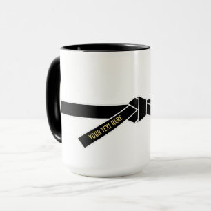 Caneca Cinturão Preto Personalizável (Kuro-obi)