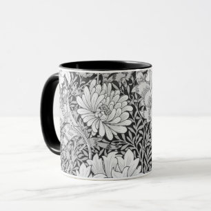 Caneca Cinza Chrysanthemum, William Morris