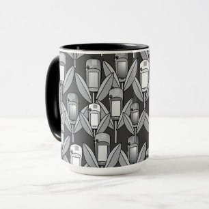 Caneca Cinza GPS Flowers Mug