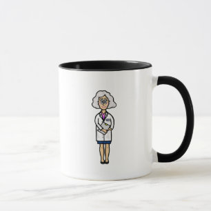 Caneca Cinza Mais Velha, Mulher Médica Mug