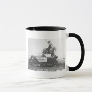 Caneca Cinzas Bonnie que saltam seu cavalo