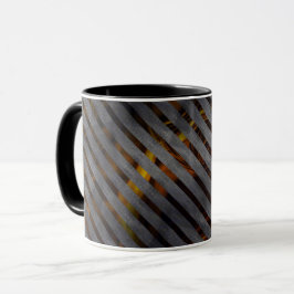 Caneca Cinzas transversais, fitas de carbono, vermelho-do