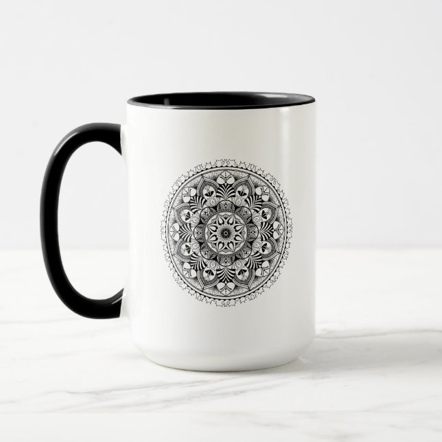 Caneca Círculo da mandala (Esquerda)