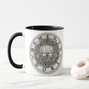 Caneca Círculo de prata de Mori Carpe Diem da lembrança