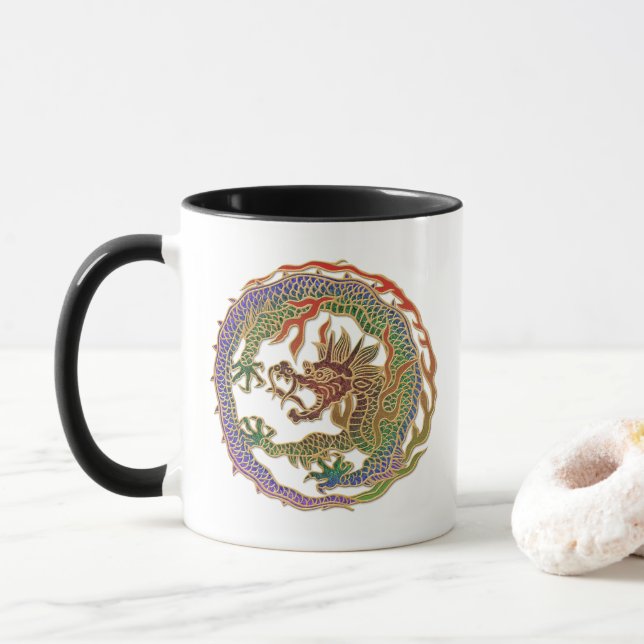 Caneca Círculo do Dragão Eterno (Com Donut)