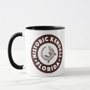 Caneca Círculo Kendall Flórida - Marrom