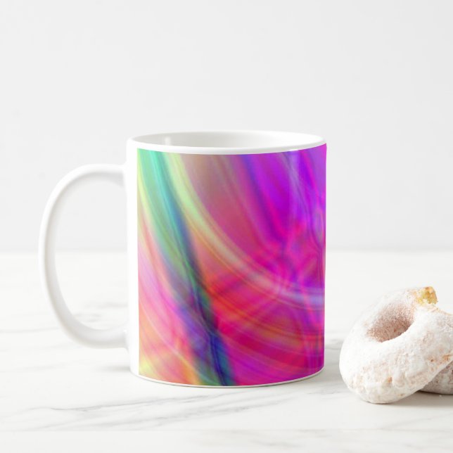 Caneca Círculo Psicodélico (Com Donut)