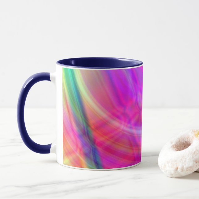 Caneca Círculo Psicodélico (Com Donut)