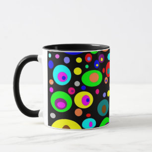 Caneca Círculos abstratos vibrantes