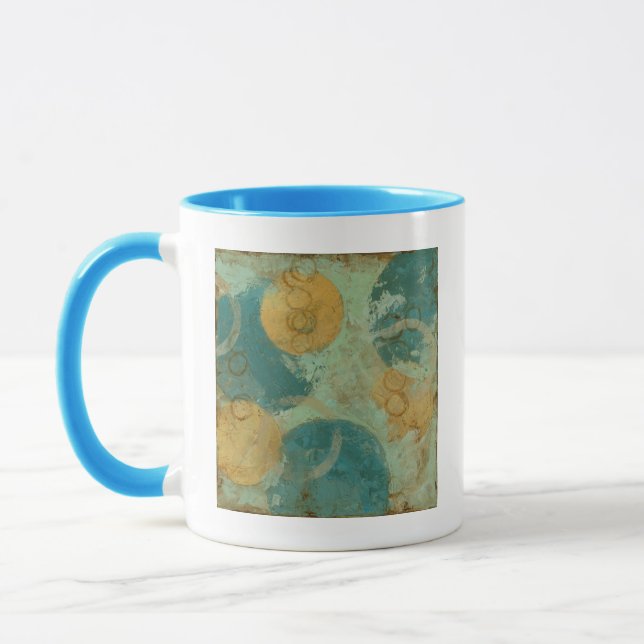 Caneca Círculos Azul e Amarelo (Esquerda)