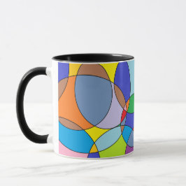 Caneca Círculos de cor e Ovals
