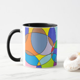 Caneca Círculos de cor e Ovals