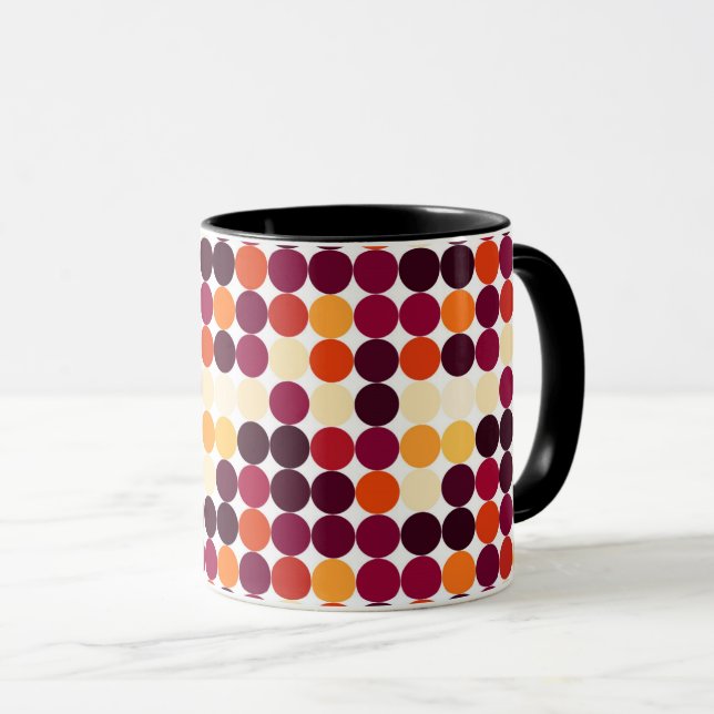 Caneca Círculos Multicoloridos (Frente Esquerda)