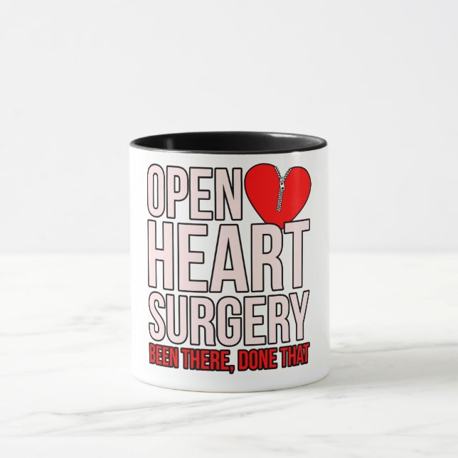 Caneca Cirurgia Cardíaca Aberta Sensibilização para a Doe (Centro)