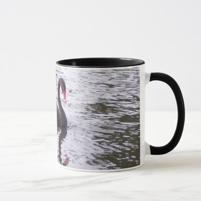 Caneca Cisne preta (Direita)