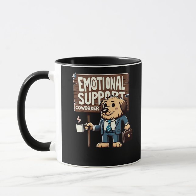 Caneca Citação Clássica de Ajuda Emocional do Colaborador (Esquerda)
