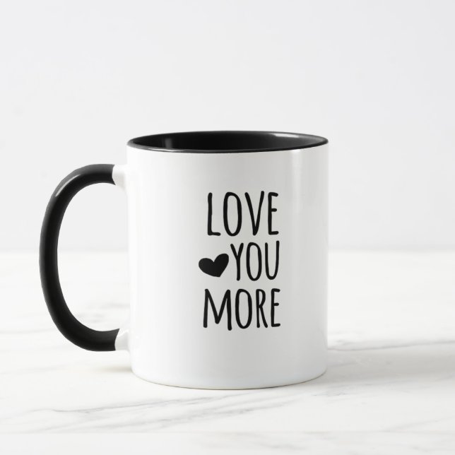Caneca Citação de Amor Mais Citação Estilo Clássico Atemp (Esquerda)