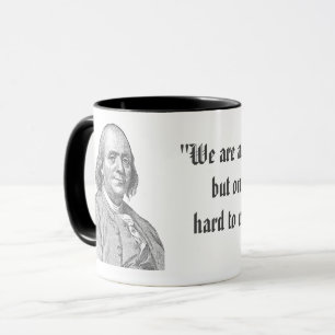 Caneca citação de Benjamin Franklin