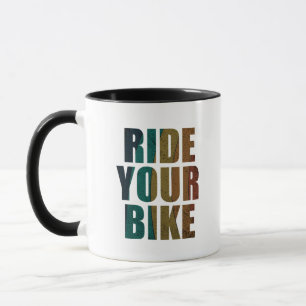 Caneca Citação de bicicleta de montanha motivadora