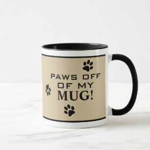 Caneca Citação de Cão Pata de Bebida Quente Especialidade
