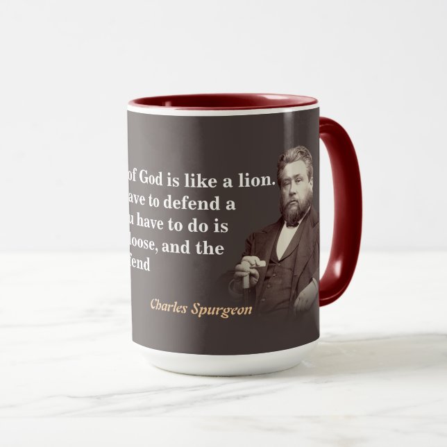 Caneca Citação de Charles Spurgeon sobre a Palavra de Deu (Frente Esquerda)