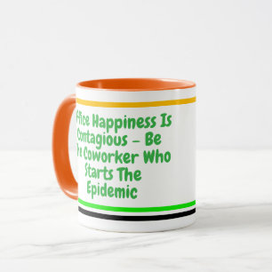 Caneca Citação de Colaboração Divertida   Motivação Feliz
