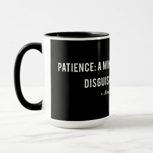 Caneca Citação de Definição de Paciência Ambrose Bierce