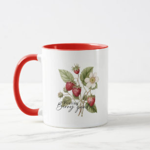 Caneca Citação de Flores de Vintage