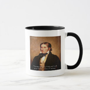 Caneca Citação de Humor "Davy Crockett Indo para o Texas"