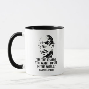 Caneca Citação de Mahatma Gandhi